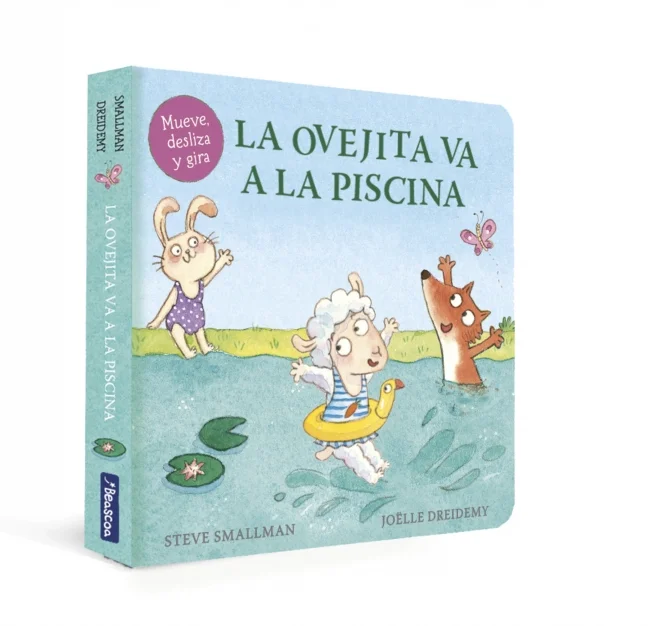 La ovejita va a la piscina (La ovejita que vino a cenar. Libro de cartón con mecanismos)